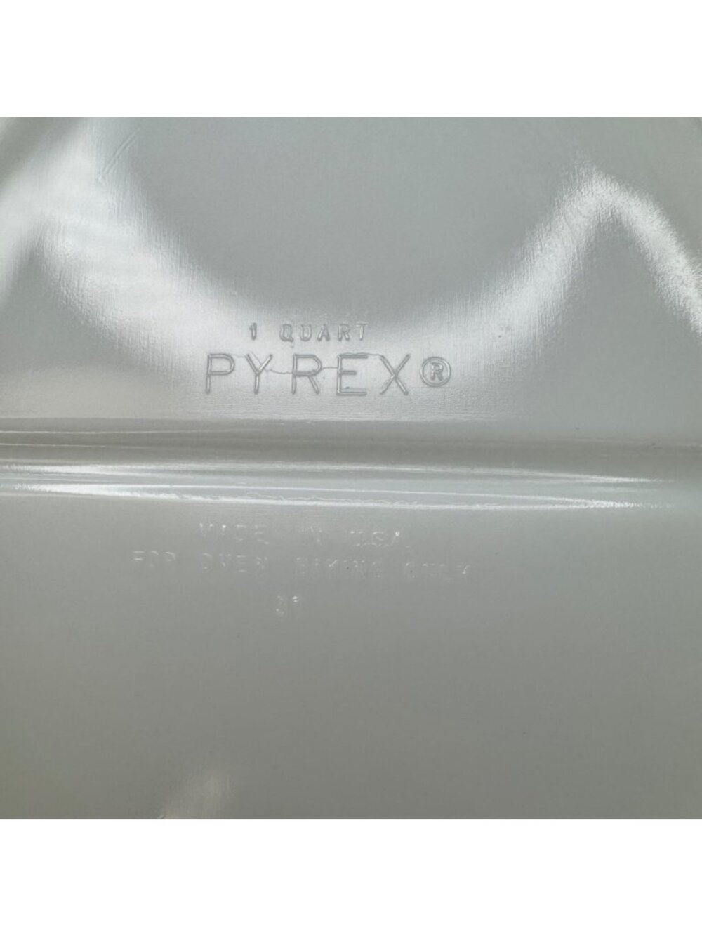 Pyrex Autumn Floral Verde Green Divided Baking Dish Lid 1 Qt MCM #31 USA Vtg 70s - Picture 15 of 16